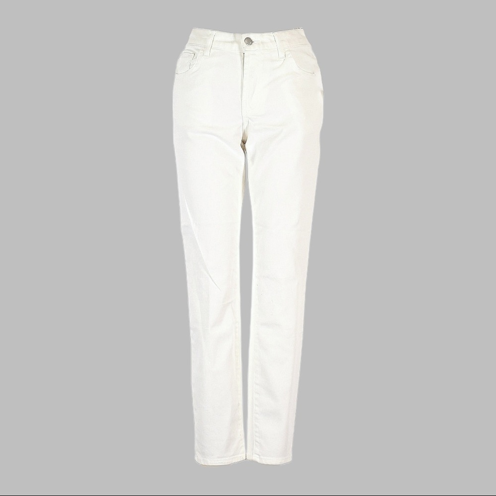 J Brand Tessa High Rise Tapered Crop Jeans White 23 NWT USA
